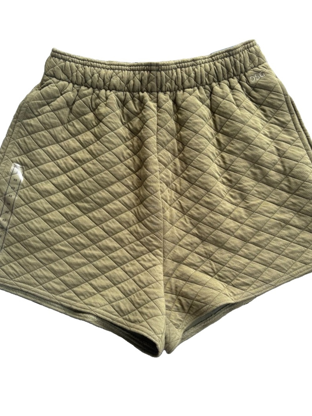 NWT DSG Green Quilted Boyfriend Shorts
